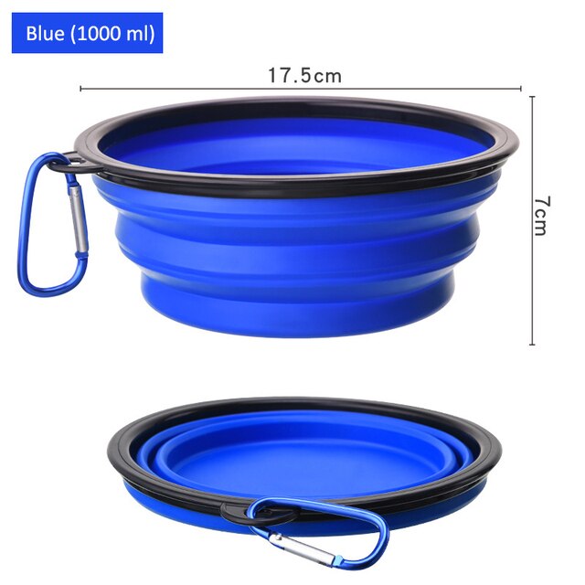 Foldable Dog Bowl Portable Silicone Large Water Food Bowl