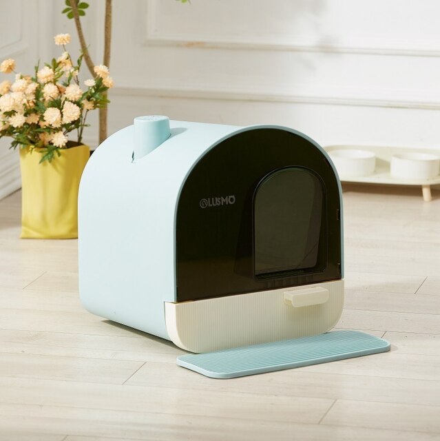 Fully Enclosed Cat Litter Box Odor Proof Cat Toilet Drawer