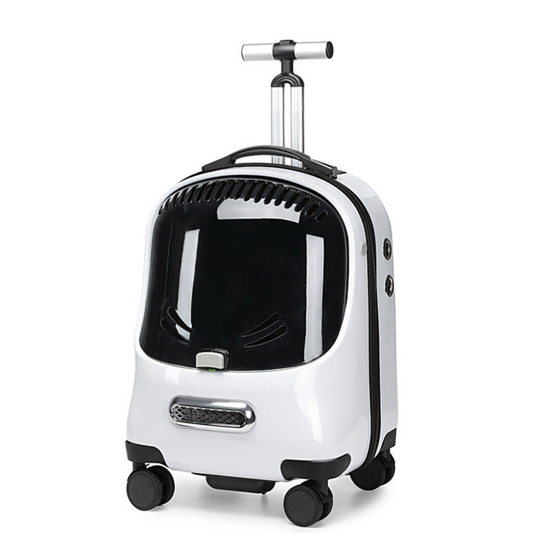 Pet Trolley Cat Backpack Universal Wheel Trolley Pet Bag