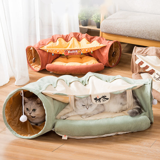 Pet Cat Tunnel Interactive Play Toys