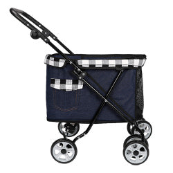 Outdoor Travel Pet Dog Carrier Stroller Foldable Pet Trolley Carriage