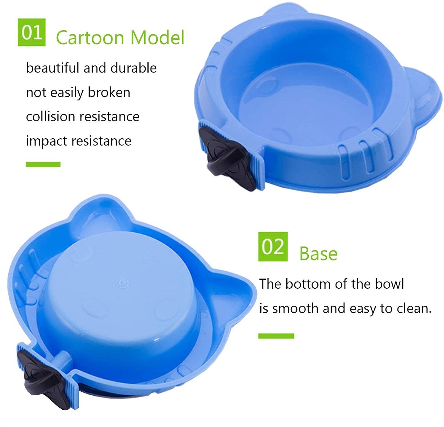 Cage Removable Hanging Pet Dog Cat Stainless Steel Food Water Bowls