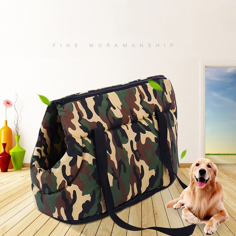 Camouflage Pet Dog Carrier Bags Portable Puppy Sling Bag