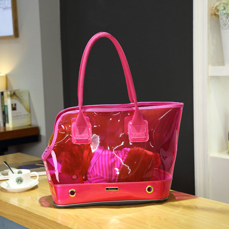 Transparent One-Shoulder Pet Outdoor Bag