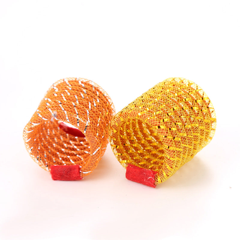 Random Color Cat Spring Toys Creative Plastic Flexible Cat Coil Toy