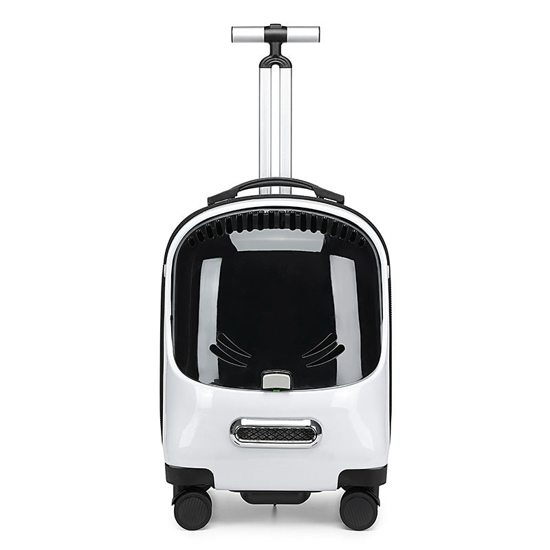 Pet Trolley Cat Backpack Universal Wheel Trolley Pet Bag