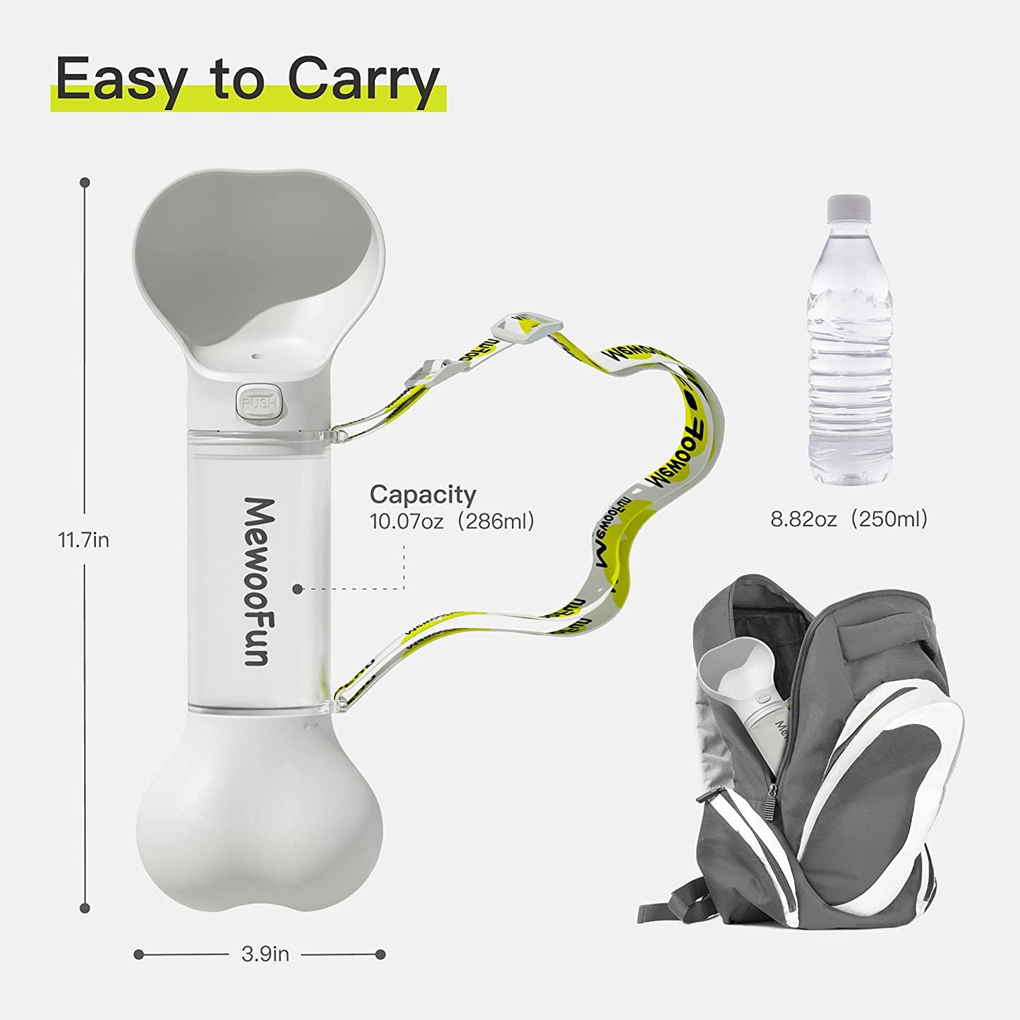 Portable Food Water Bottle Pets Outdoor Travel Drinking Bottle