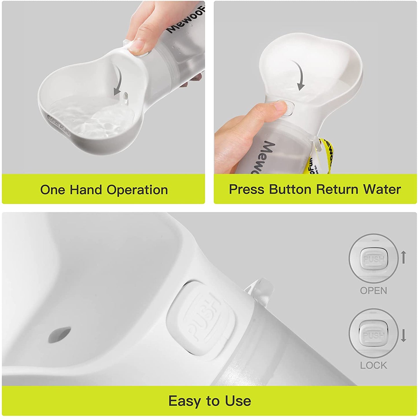 Portable Food Water Bottle Pets Outdoor Travel Drinking Bottle
