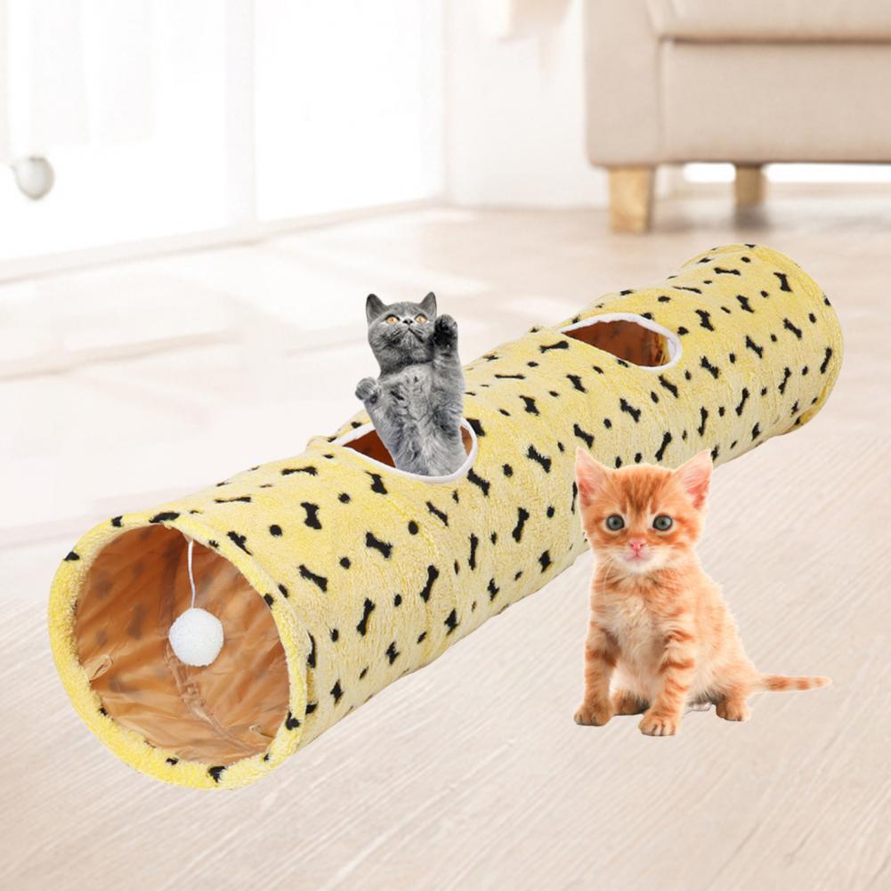 Pet Warm Tunnel House Collapsible Cat Tunnel Toy
