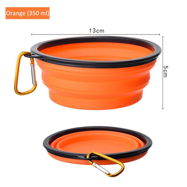 Foldable Dog Bowl Portable Silicone Large Water Food Bowl