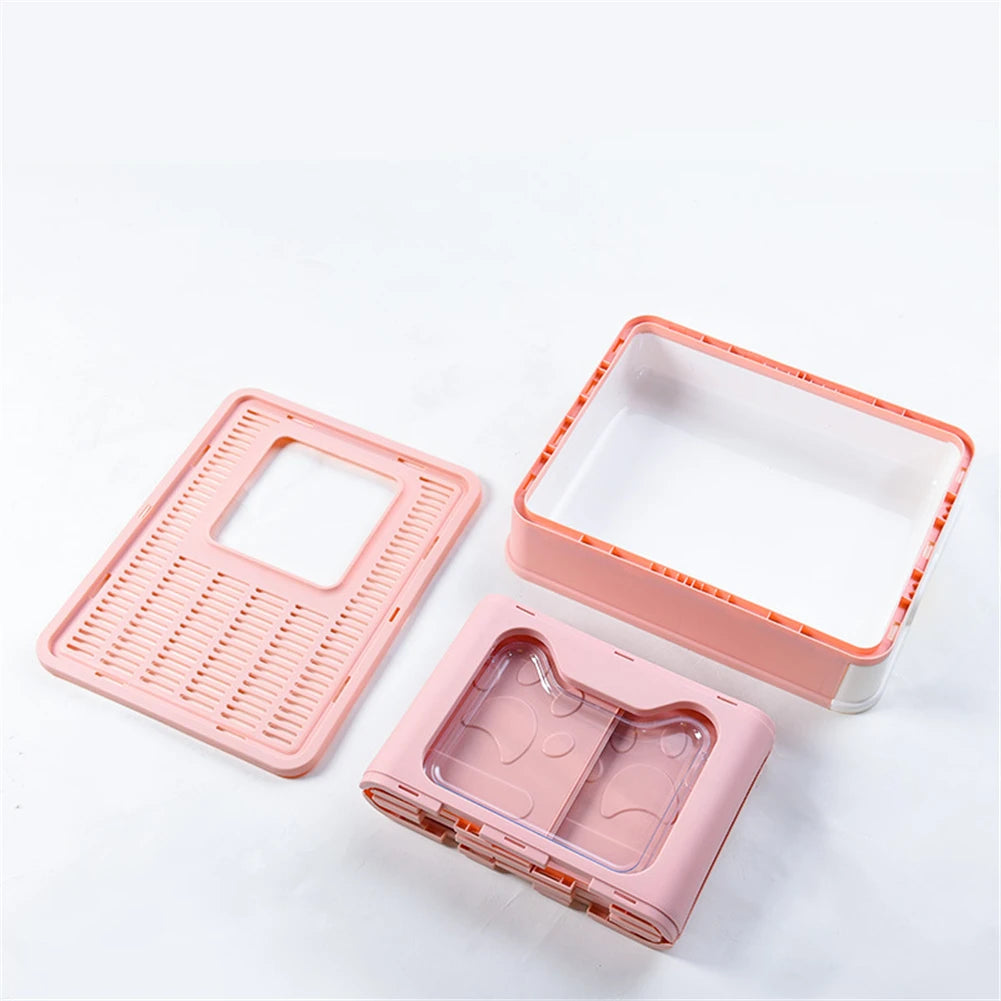 Foldable Cat Large Litter Box Fully Closed Pet Drawer Sandbox
