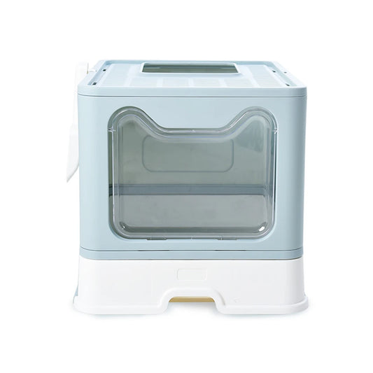 Foldable Cat Large Litter Box Fully Closed Pet Drawer Sandbox