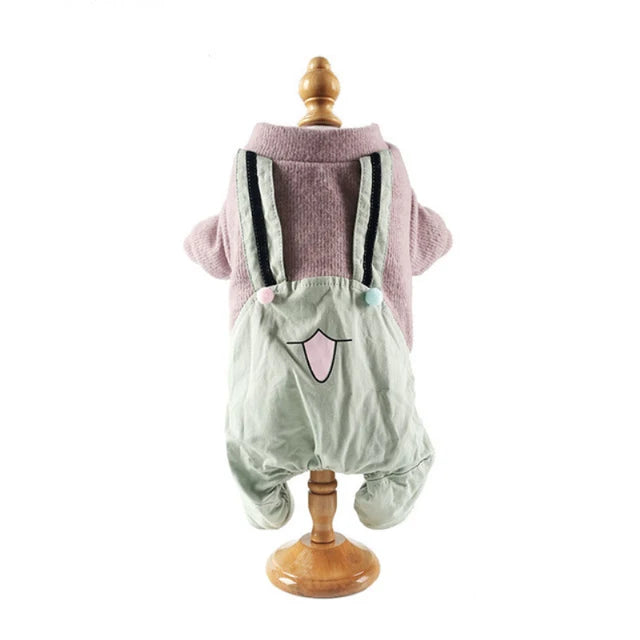 Dog Overalls Winter Clothes Jumpsuit Pet Costume