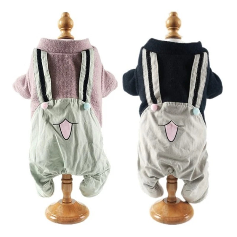 Dog Overalls Winter Clothes Jumpsuit Pet Costume