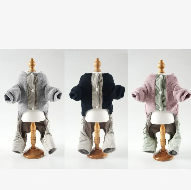 Dog Overalls Winter Clothes Jumpsuit Pet Costume