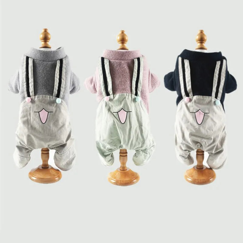 Dog Overalls Winter Clothes Jumpsuit Pet Costume