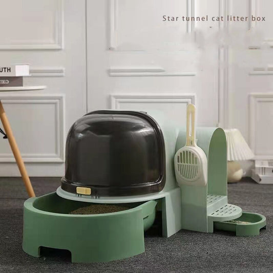 Cat Litter Box Large Capacity Fully Enclosed Cat Toilet