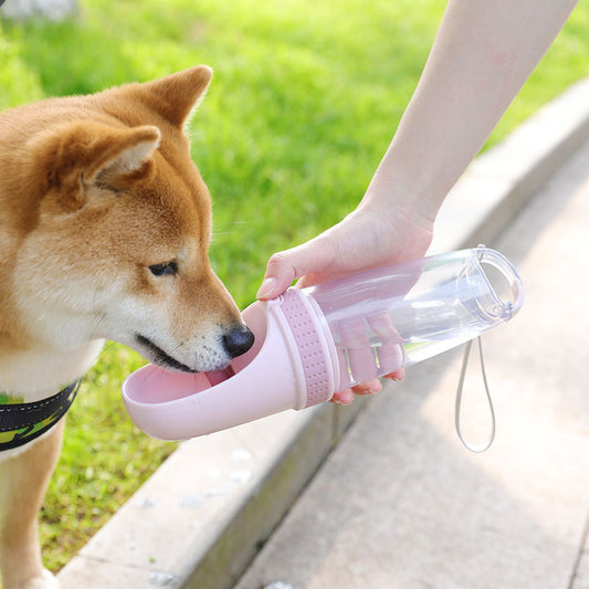 500ML Portable Pet Dog Water Bottle Travel Puppy Cat Drink Bowl