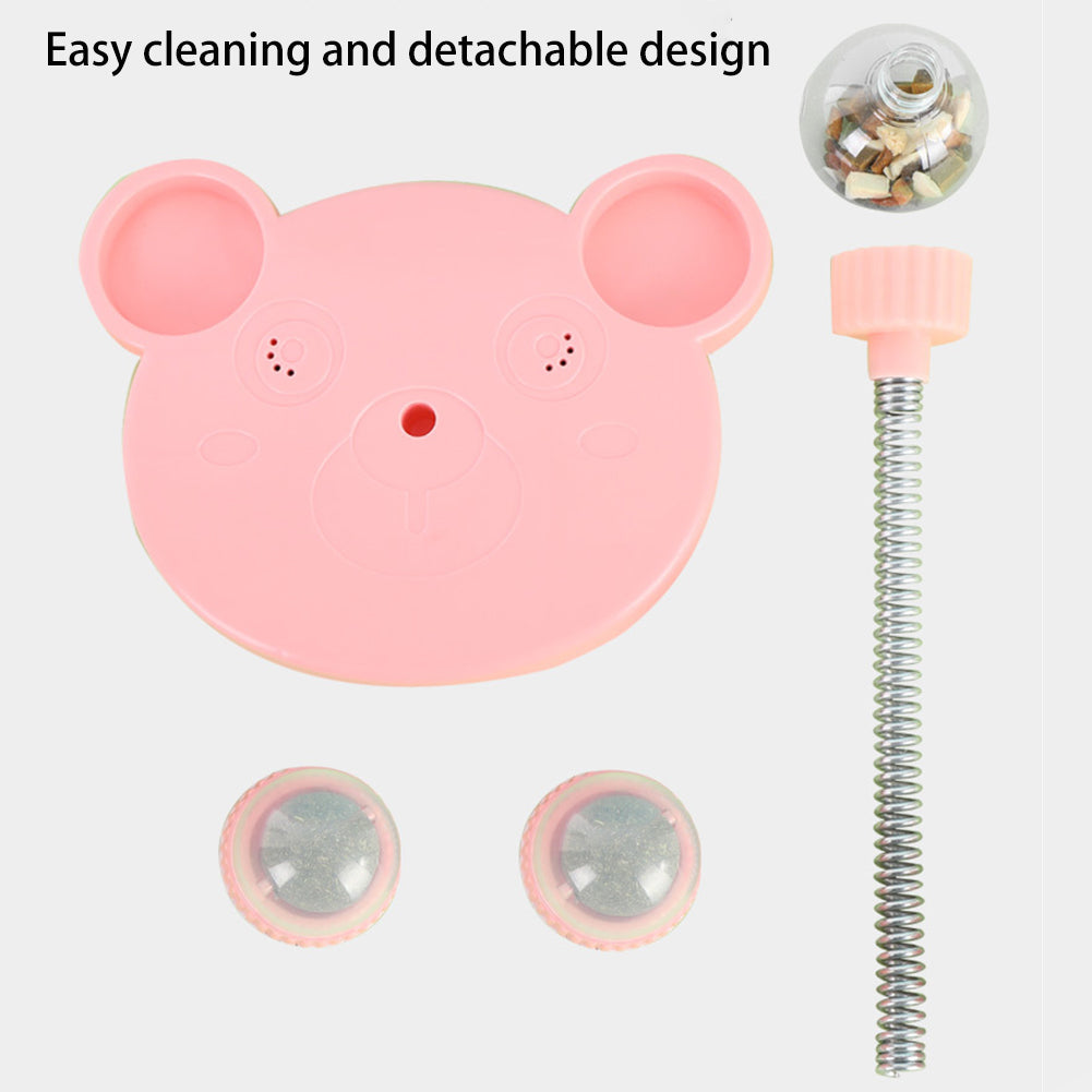 Cat Leaking Food Ball Self-Playing Tumbler Toys Funny Swing Feeder Stick