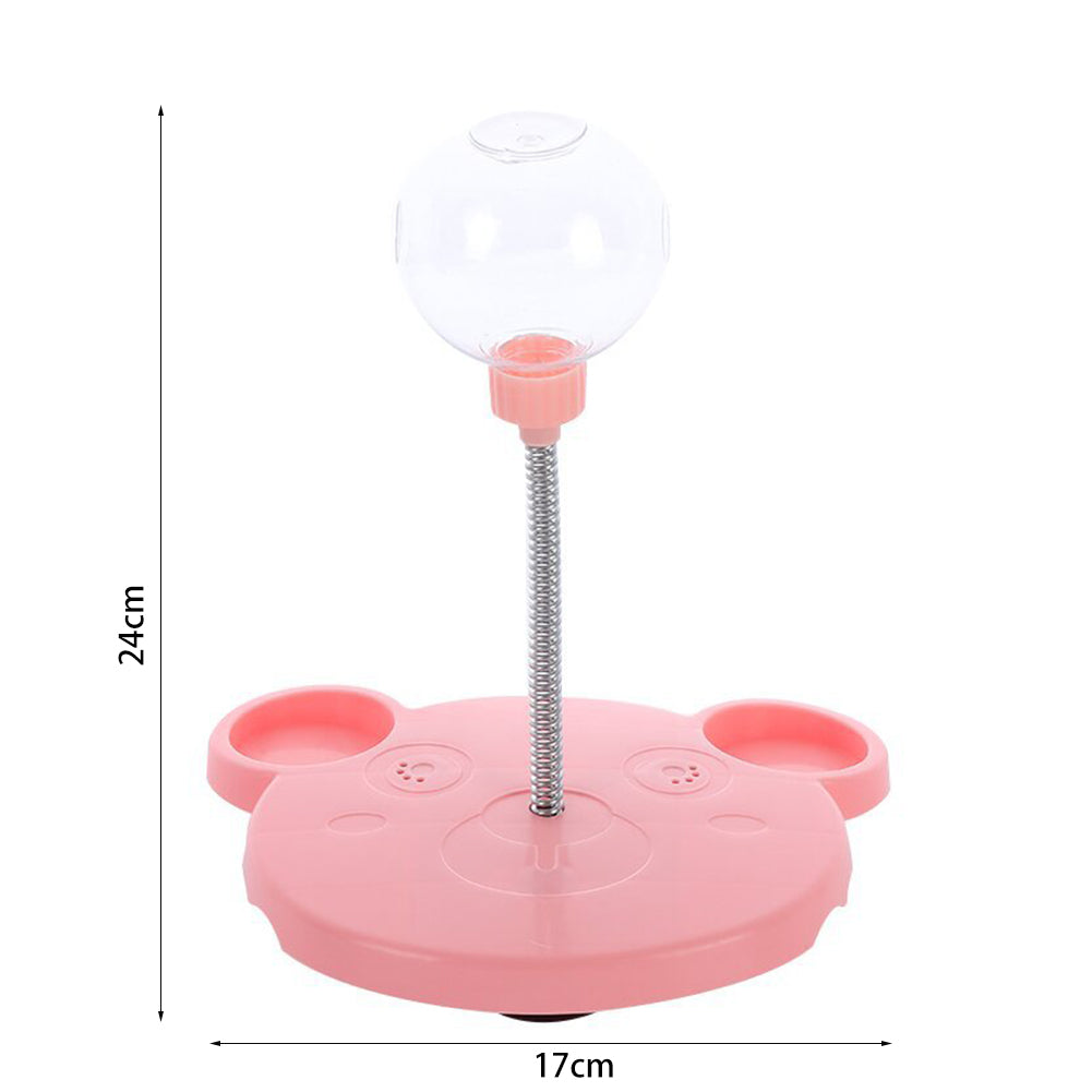 Cat Leaking Food Ball Self-Playing Tumbler Toys Funny Swing Feeder Stick
