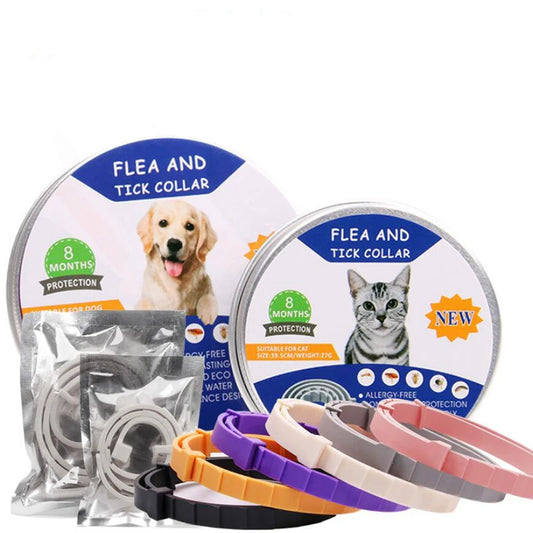 Dog Cat Adjustable Fleas and Ticks Collars