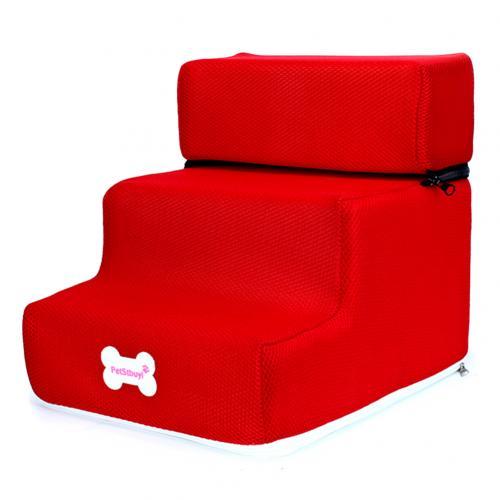 Dog Cat Pet 3 Step Removable Non-Slip Ramp Dog Climbing Bed Ladder