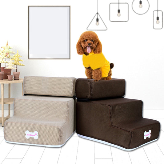 Dog Cat Pet 3 Step Removable Non-Slip Ramp Dog Climbing Bed Ladder