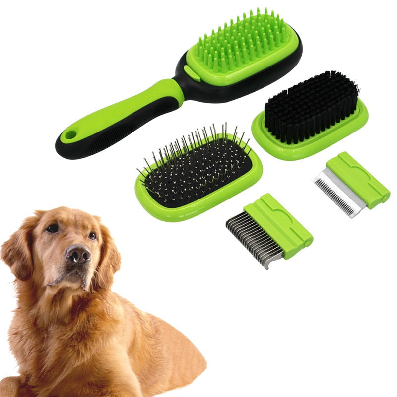 5 IN 1 Dogs Hair Removal Comb Sets Hair Deshedding Trimmer Combs