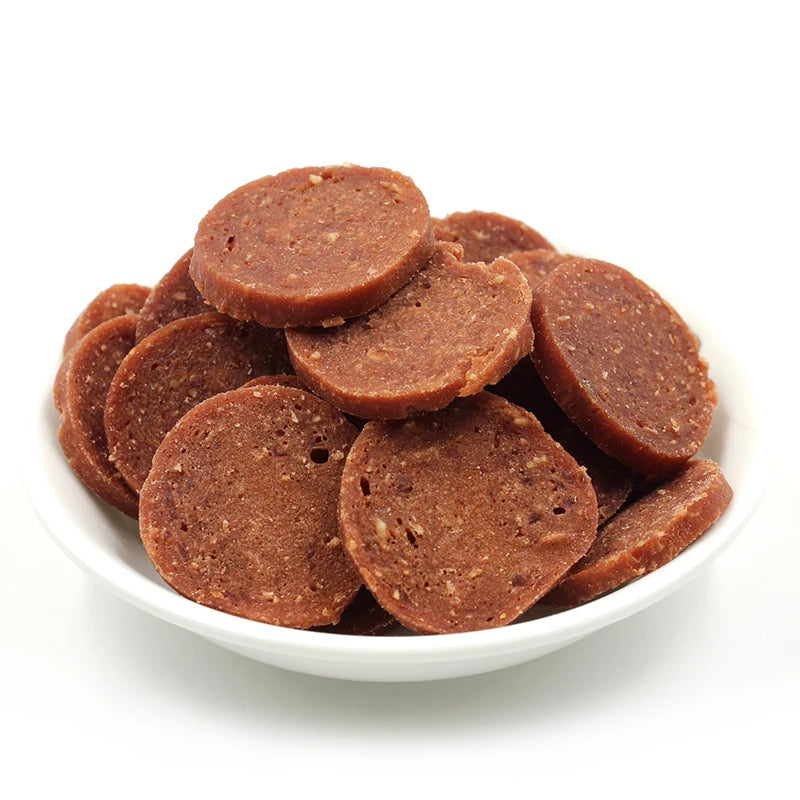 1000Pcs Digestive Care Bacon Beef Freshening Biscuits Dog Treat