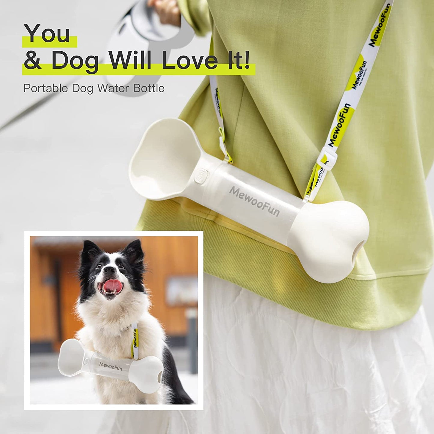 Portable Food Water Bottle Pets Outdoor Travel Drinking Bottle