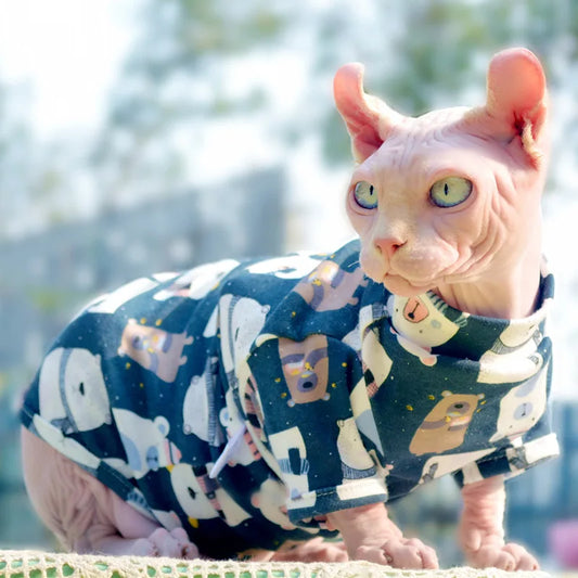 Cat Clothes Cotton Summer Pink Blue Shirt Jumper