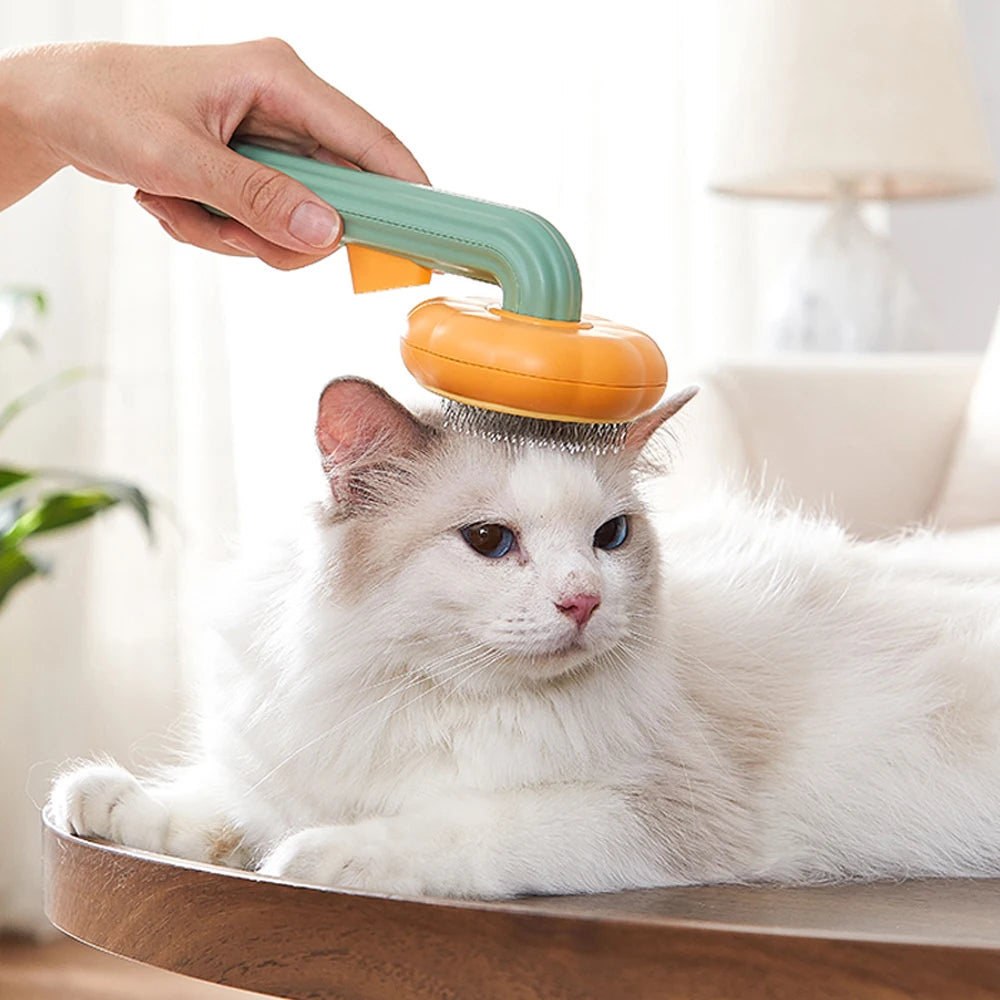 Pet Cat Brush Dog Comb Hair Emoval Self Cleaning Comb