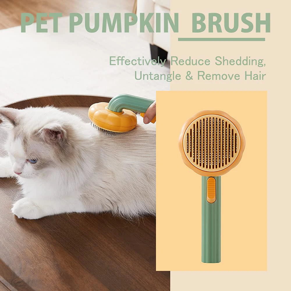 Pet Cat Brush Dog Comb Hair Emoval Self Cleaning Comb