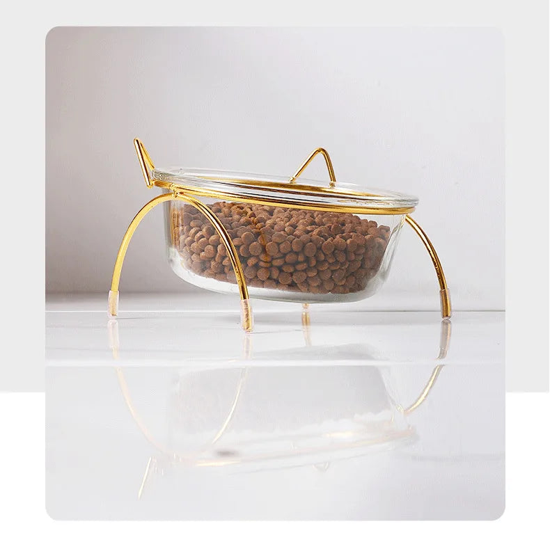 Cat Dog Pet Food Water Feeder Bowl Cat Protection Neck Bowl
