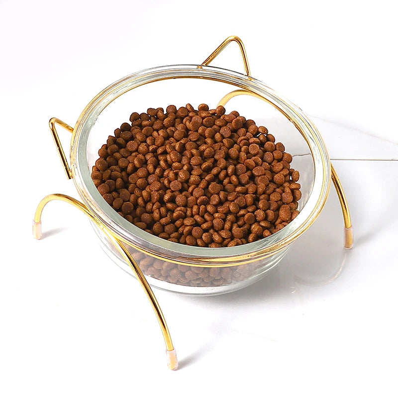 Cat Dog Pet Food Water Feeder Bowl Cat Protection Neck Bowl