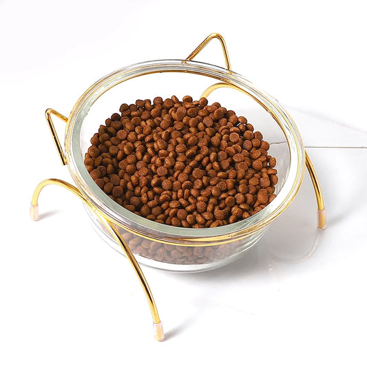 Cat Dog Pet Food Water Feeder Bowl Cat Protection Neck Bowl