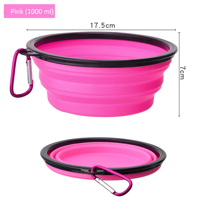 Foldable Dog Bowl Portable Silicone Large Water Food Bowl