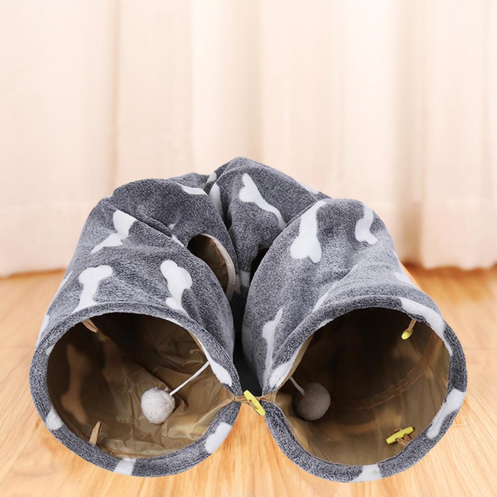 Pet Warm Tunnel House Collapsible Cat Tunnel Toy