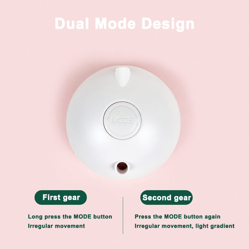 Electronic Cat Feather Toy Smart Interactive Led Automatic Rotating 360° Ball Toys