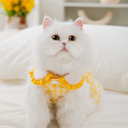 Cat Dress Summer Doll Embroidered Shirt Skirt
