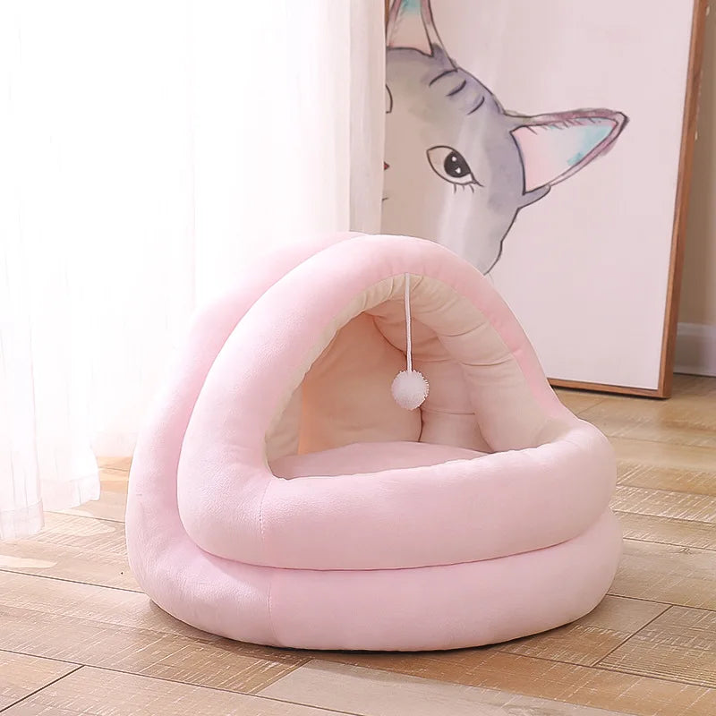 Lovely Warm Soft Cat Bed House Cat Bed Winter Pet Dog Nest