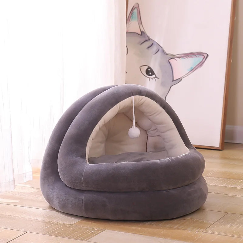 Lovely Warm Soft Cat Bed House Cat Bed Winter Pet Dog Nest