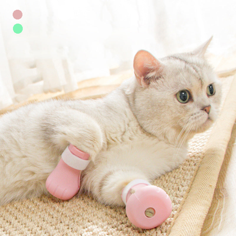 Pet Cat Claw Cover Anti-Scratch Boots Bath Washing