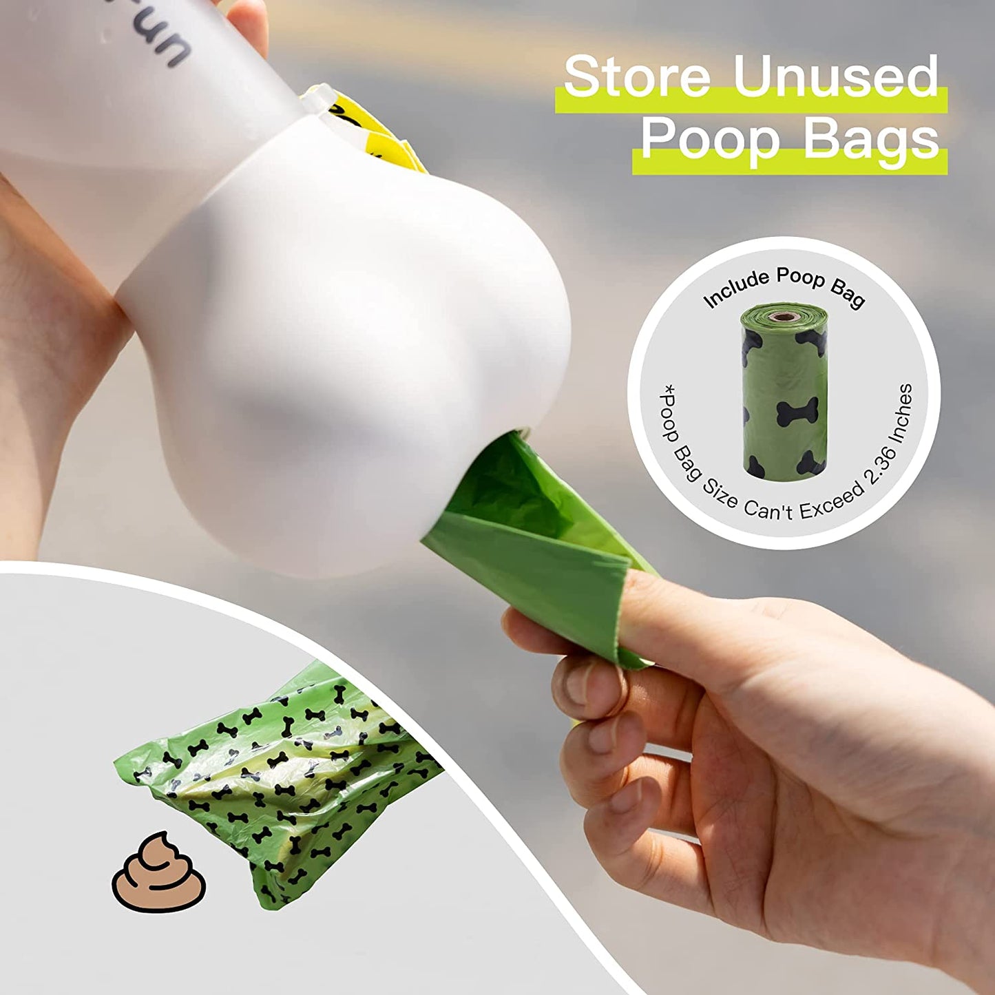 Portable Food Water Bottle Pets Outdoor Travel Drinking Bottle