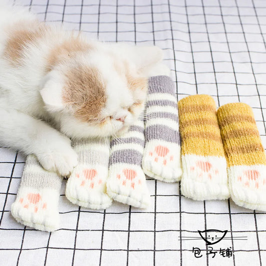 Cat Paw Socks Cat Leggings Furniture Table Legs Protector