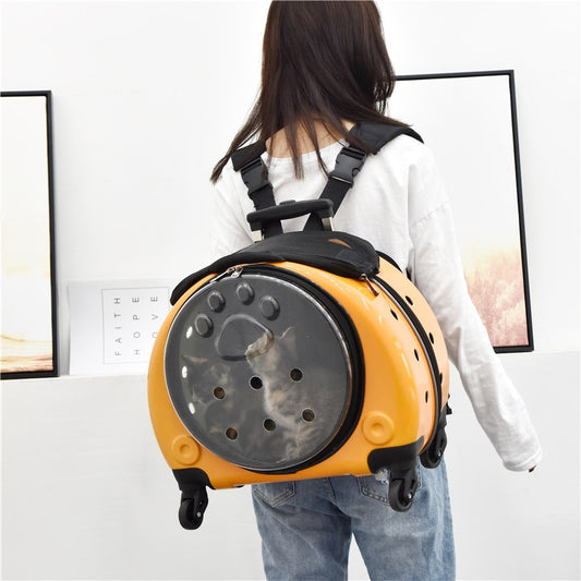 Trolley Cat Backpack Puppy Outdoor Travel Bag