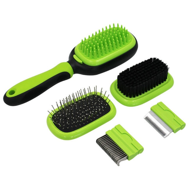 5 IN 1 Dogs Hair Removal Comb Sets Hair Deshedding Trimmer Combs