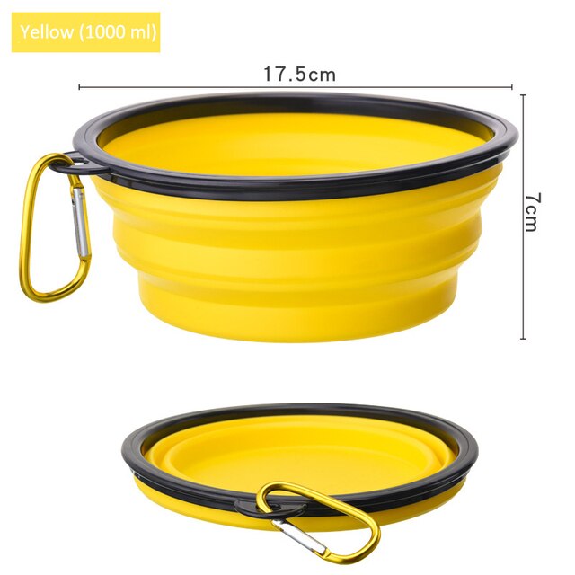 Foldable Dog Bowl Portable Silicone Large Water Food Bowl