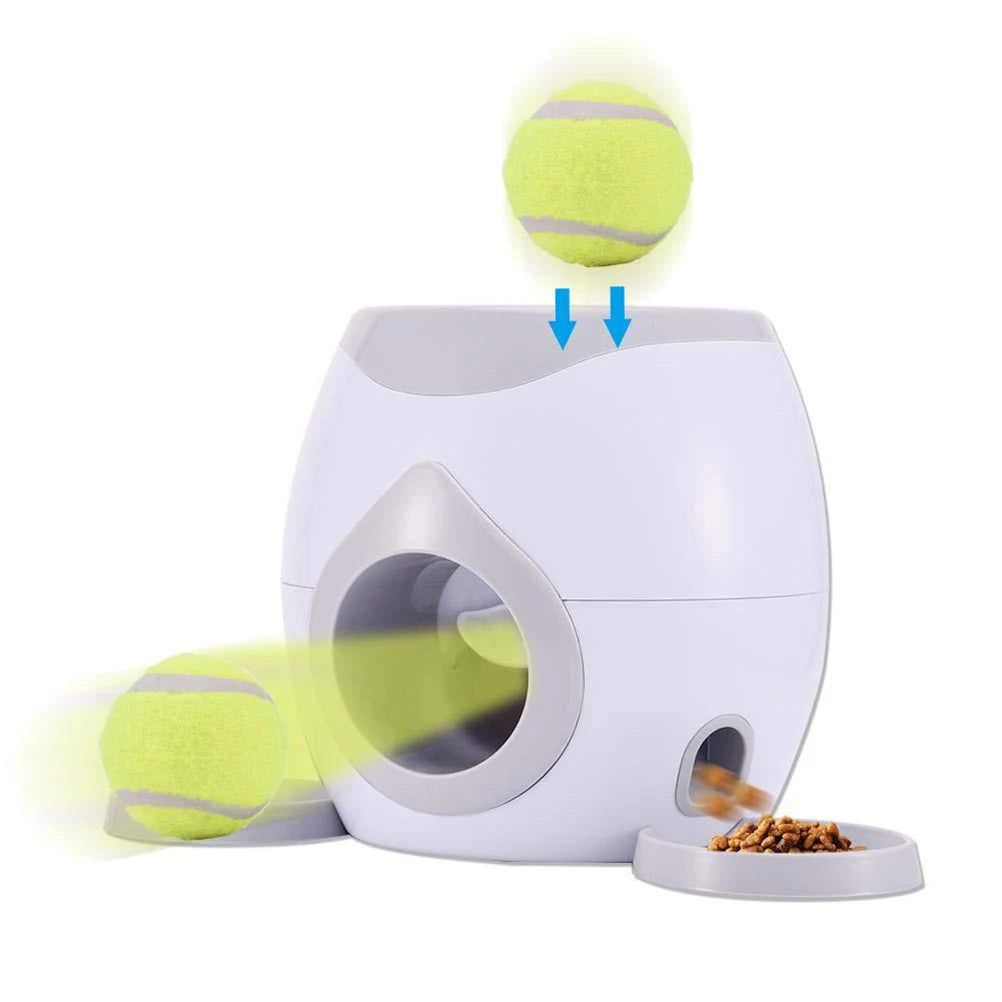 Pet Ball Launcher Toy Dog Tennis Food Reward Machine Toy