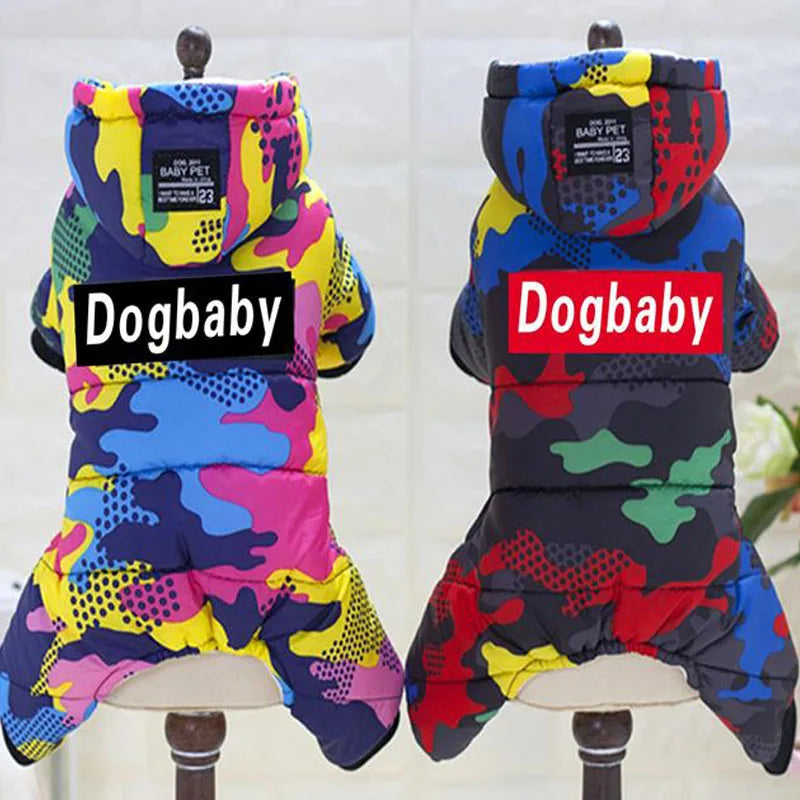 Pet Dog Clothes Winter Warm Dog Windproof Coat